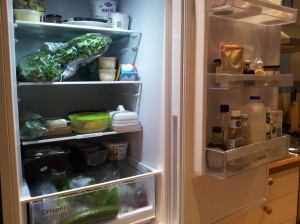 Our fridge after the usual weekly shop